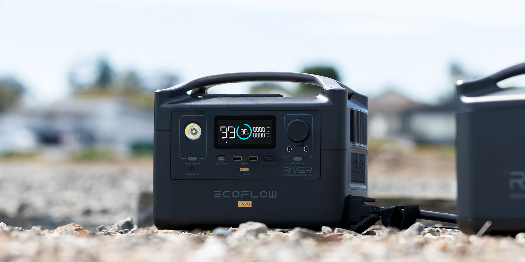 EcoFlow RIVER Pro Nešiojama Įkrovimo Stotis / Portable Power Station •  Promaksa